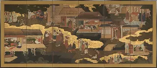 Arrival of the Europeans, right-hand folding screen, Kanō school